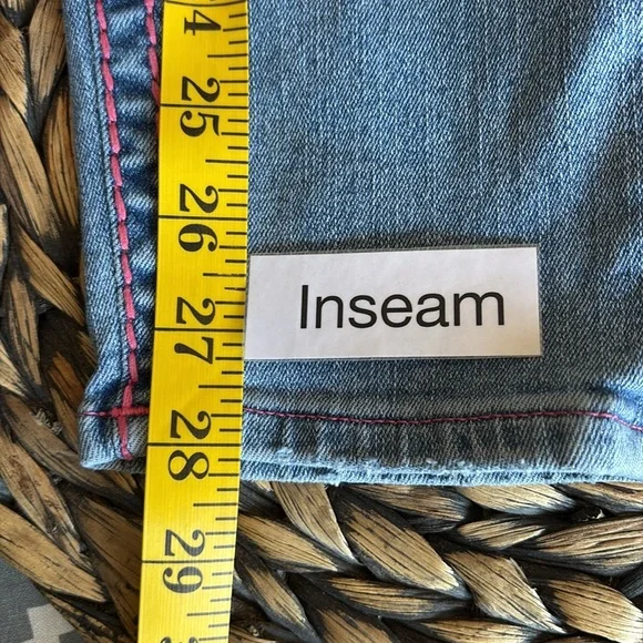 TRUE RELIGION JENNIE MID RISE SUPER T SKINNY JEAN size 34 - Picture 14 of 16